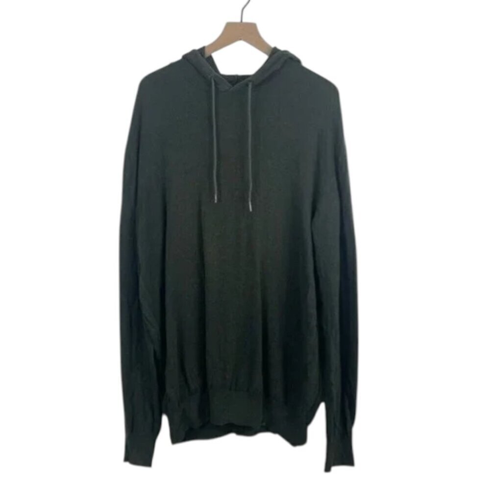 PrAna Women’s XXL Green Hooded Sweater – 100% Cotton, Long Sleeve, Adobe Style